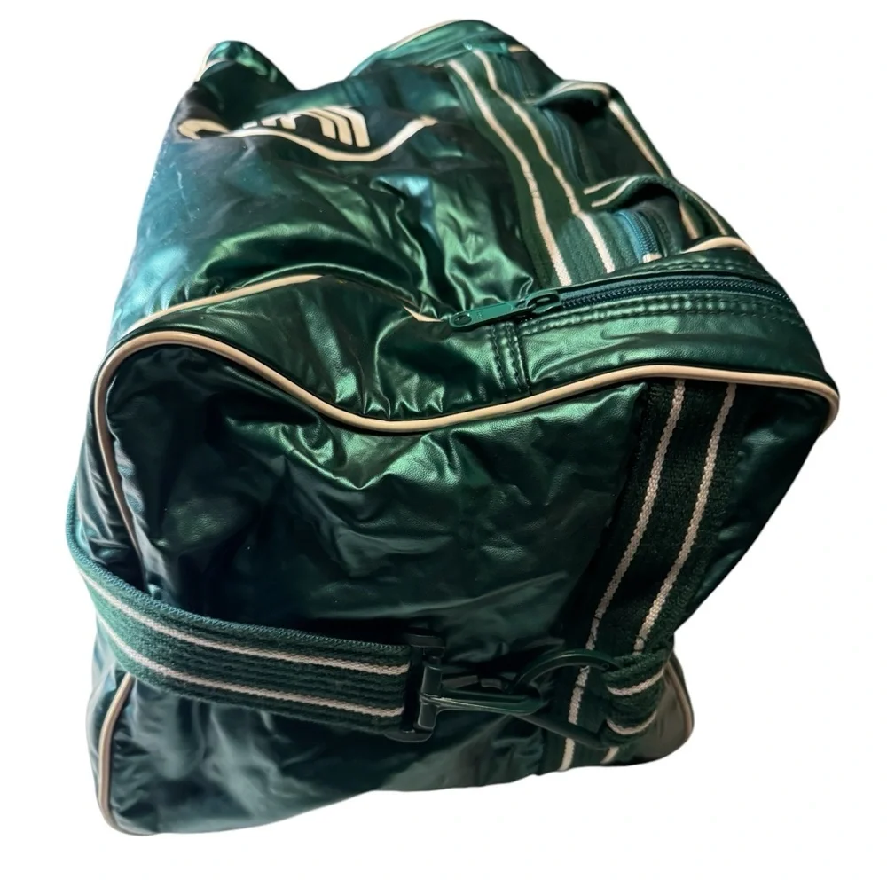Vintage Green Retro XARA London Large Men’s Tennis Duffel Bag RARE